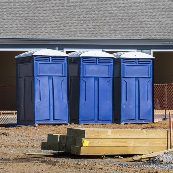 how do you ensure the porta potties are secure and safe from vandalism during an event in E Lopez